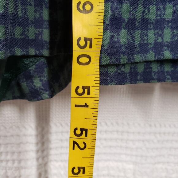 Vintage J.G. Hook Maxi Dress Womens 6 Green Plaid Gingham Equestrian Preppy Hunt - Picture 8 of 16
